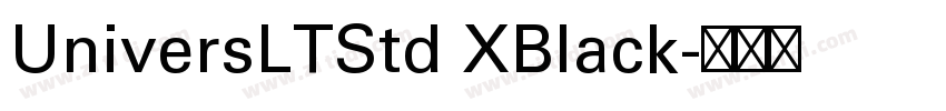 UniversLTStd XBlack字体转换